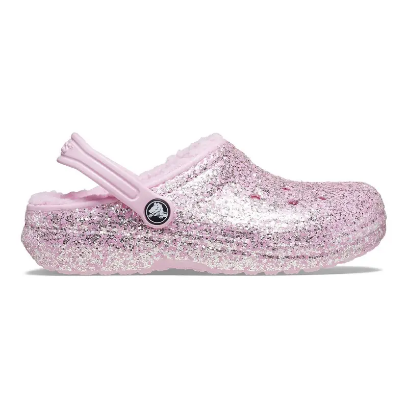 Classic lined glitter clog toddler