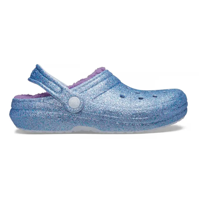 Classic lined glitter clog toddler