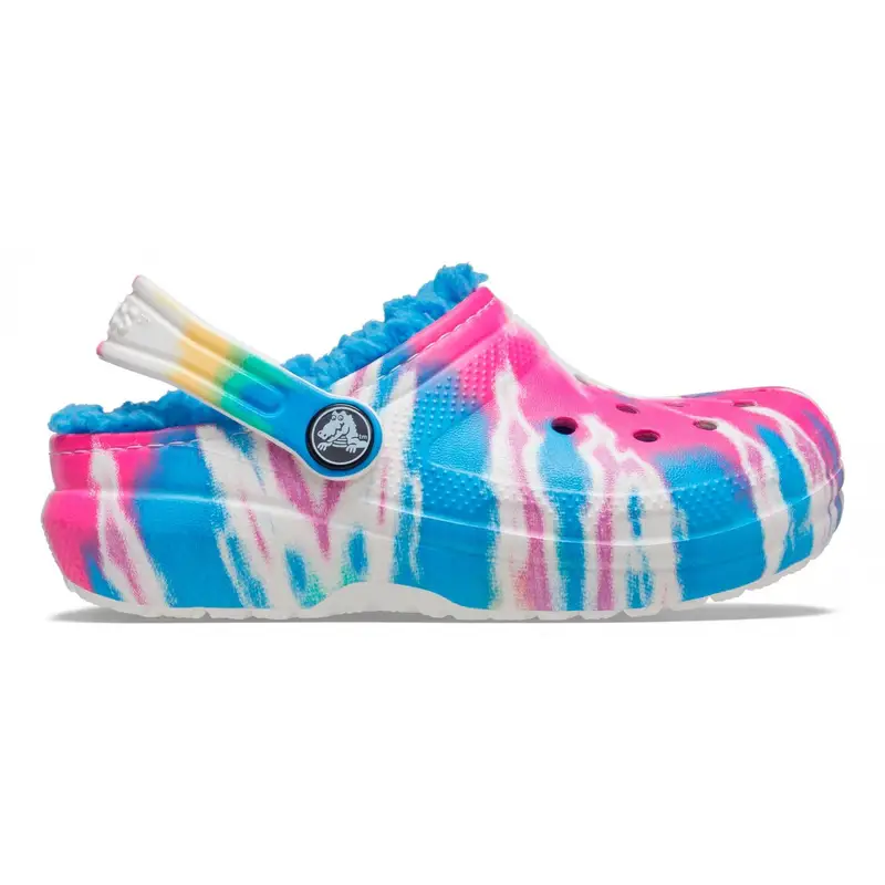 Classic lined tie dye graphic clog k