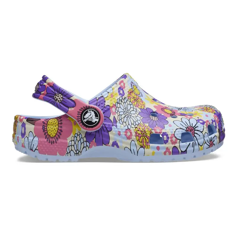 Classic retro floral clog kid