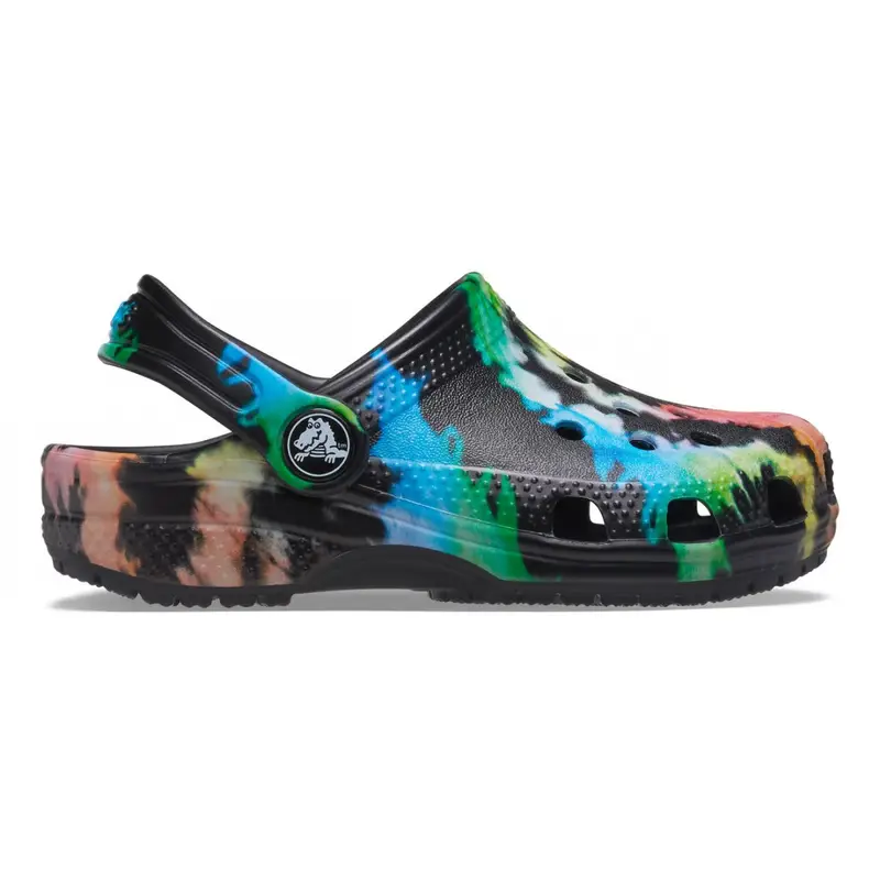 Classic tie dye graphic clog k
