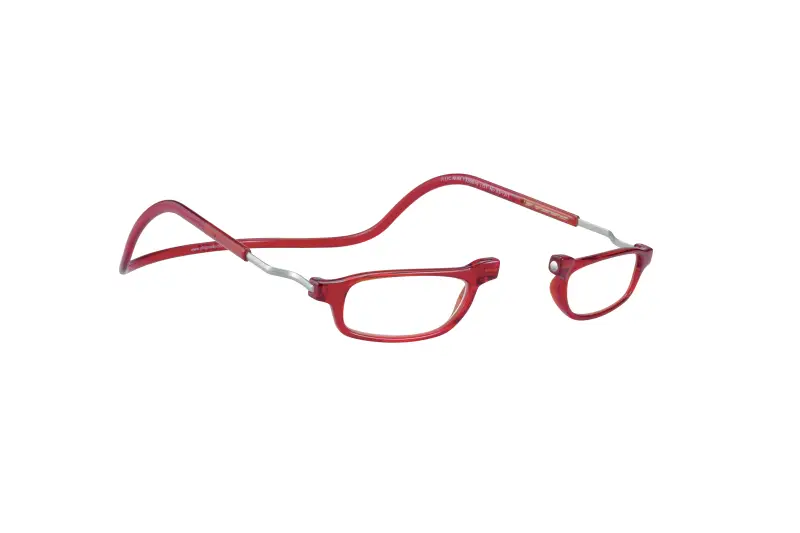 Unisex CliC Base Occhiali da lettura Acetato Havana Squadrata miniatura 2