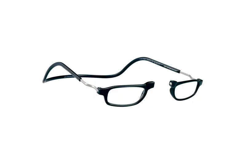 Unisex CliC Base Occhiali da lettura Acetato Havana Squadrata