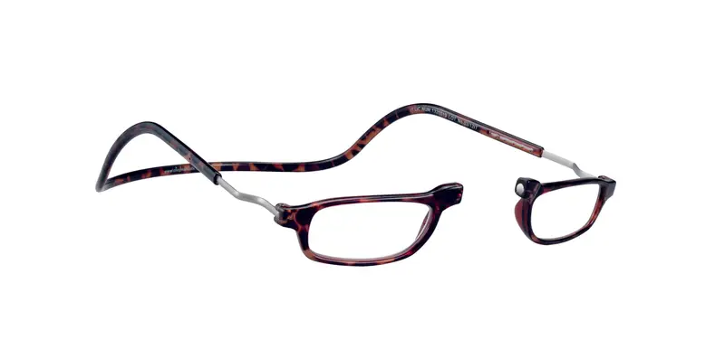 CliC Unisex CliC Base Occhiali da lettura Acetato Rosso Squadrata miniatura 3
