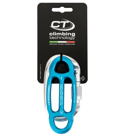 Crocodile Kit - kit discensore+moschettone Blue