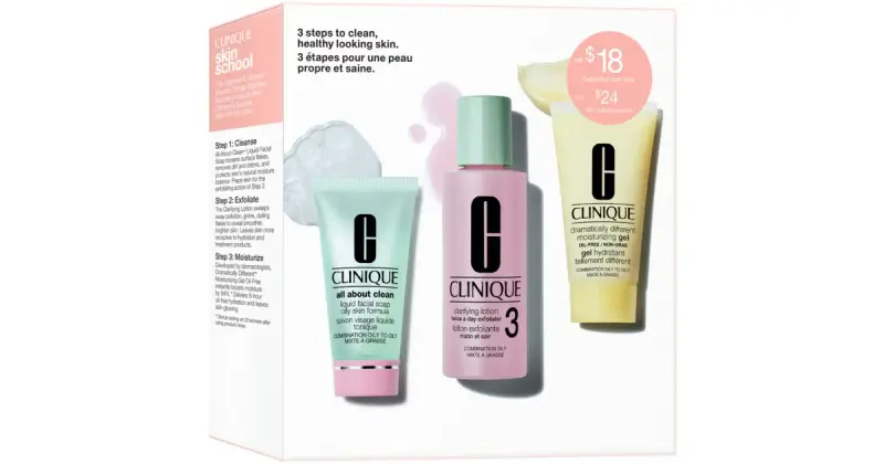 3-Step Skin Care Kit Skin Type 3 confezione regalo per pelli grasse e miste