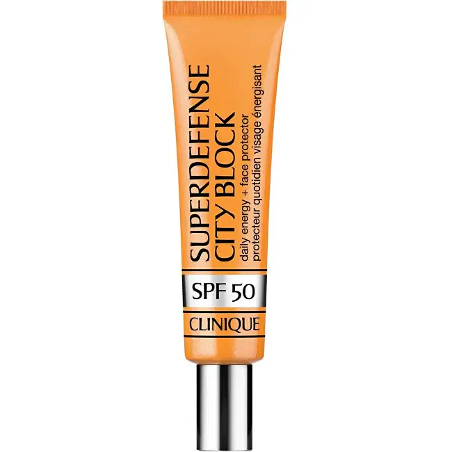 Fluido protettivo colorato per la pelle SPF 50 Superdefense City Block (Energia quotidiana + Protezione viso) 40 ml