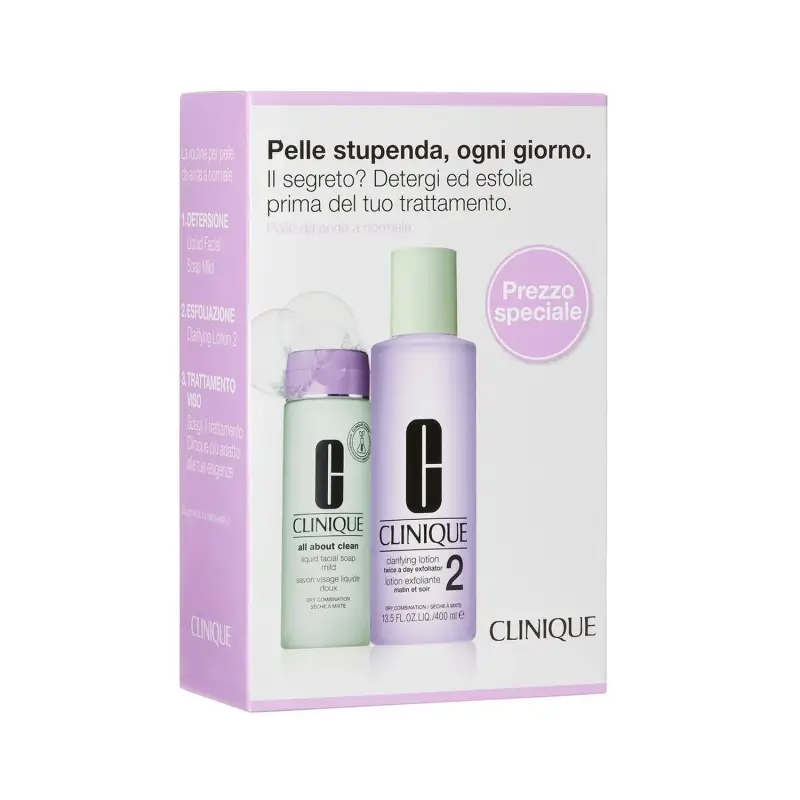 Sistema 3 Fasi Clarifying Lotion 2 - Sapone viso,Peeling e gommage viso,Cofanetto trattamento