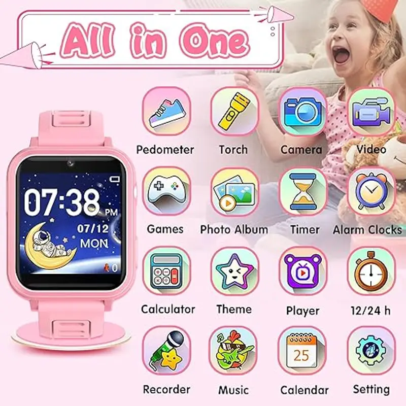 Clleylise Smartwatch Rosa 2158798 miniatura 2