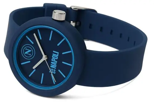 Clondo Orologio Da Polso Analogico, Idea Regalo Per Napoli Fan, Cassa 38mm e Cinturino Silicone, Scatola Ufficiale miniatura 2