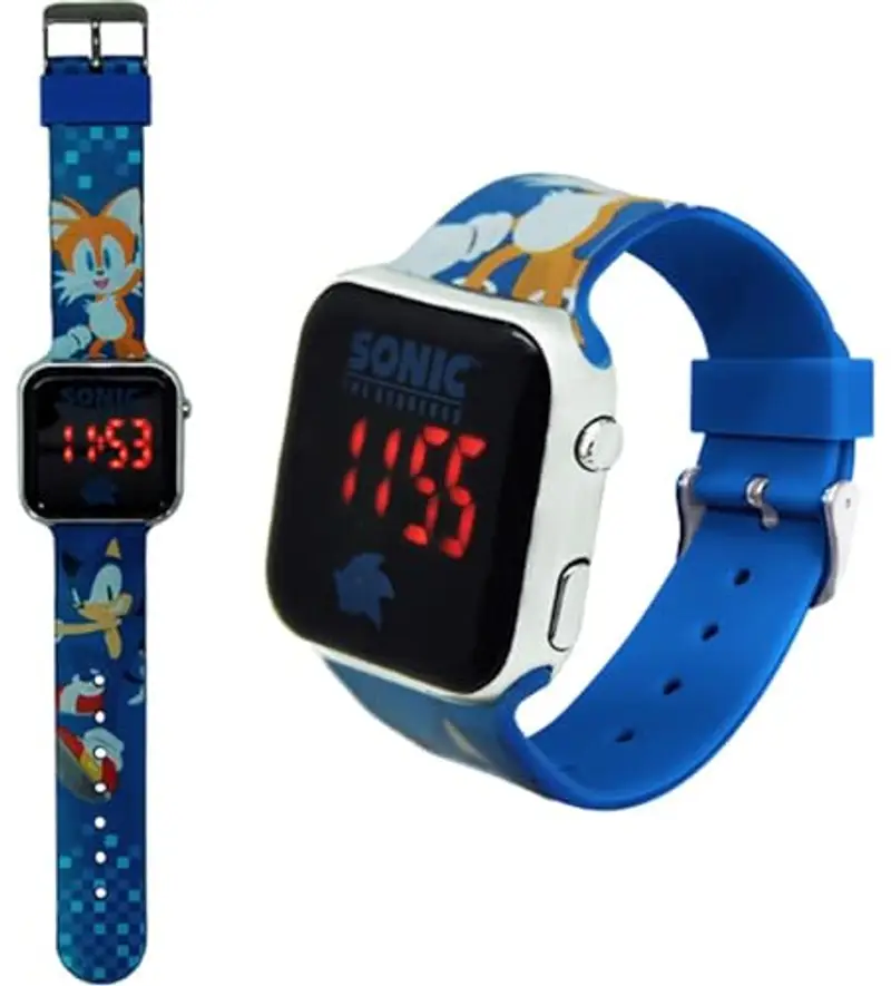 Clondo Sonic Orologio da Polso Digitale Led per Bambino e Bambina, Funzione data, Formato 12/24 Ore