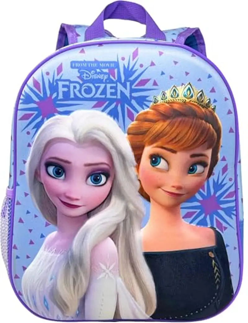Clondo Zaino Asilo 3D 31×26×11?cm – Zainetto per Bambina – Per Frozen Fan – Poliestere Resistente – Spallacci Imbottiti miniatura 3