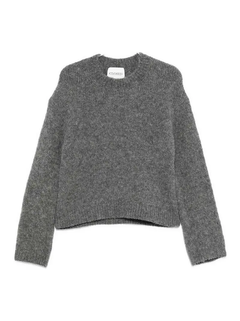 Maglia Girocollo In Lana Grigio