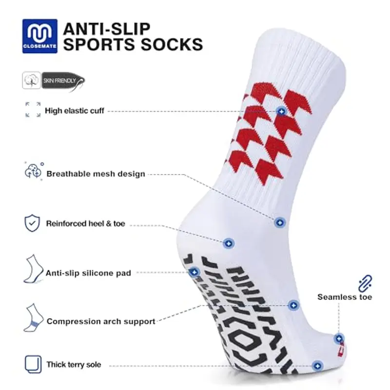 CLOSEMATE Calze Uomo Rosso 2164846 miniatura 2