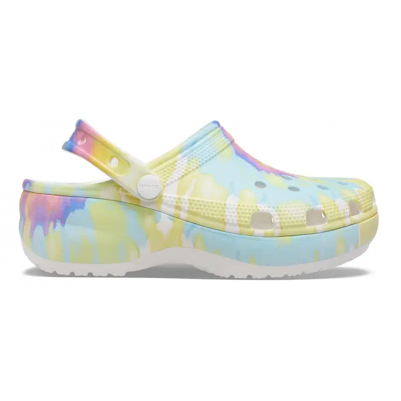 Cls platform tiedye graphic clog w