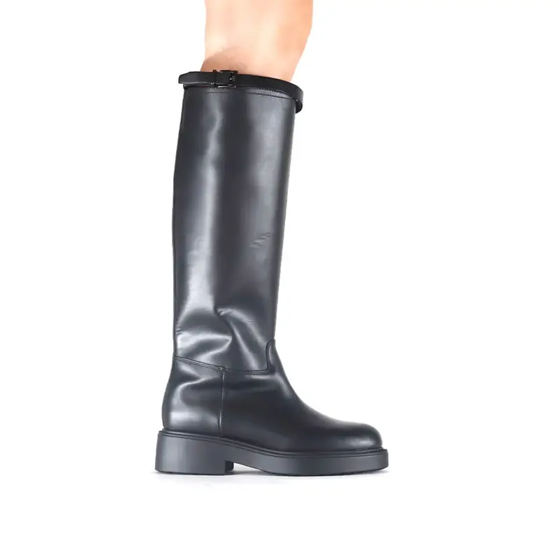 Club Calzature Stivale Cinturino Nero - 36