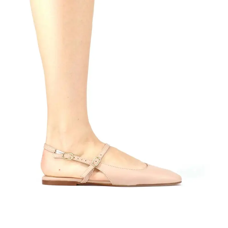 Club Style Ballerina Doppio Cinturino Rosa - 36