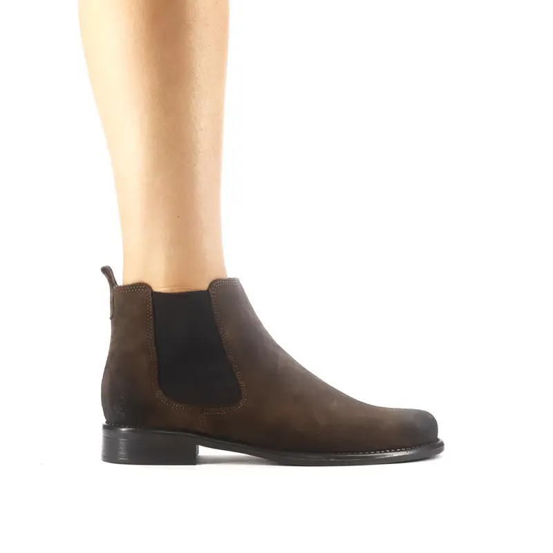Club Style Chelsea Boot Low Camoscio Marrone - 36