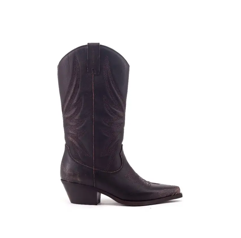 Club Style Texano Alto Fiamme Marrone - 37