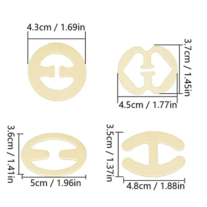 Clyhon set da 16 pezzi fermaglio per reggiseno, antiscivolo, in jersey di plastica, accessorio per reggiseno, utilizzato per fissare la spallina del reggiseno miniatura 2