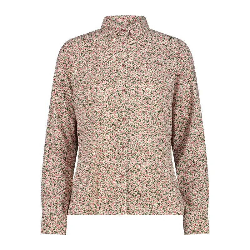 Camicia a maniche lunghe stampata donna CMP