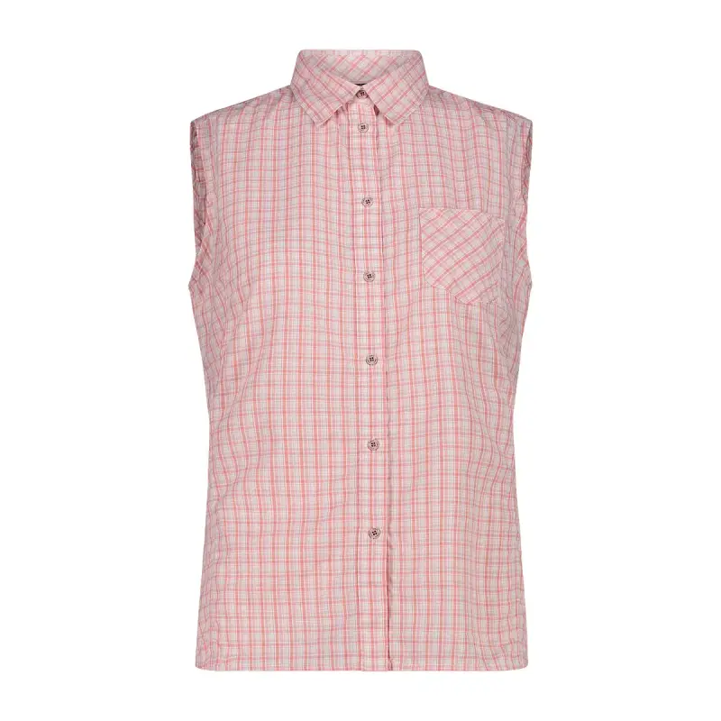 Camicia a quadri senza maniche donna CMP