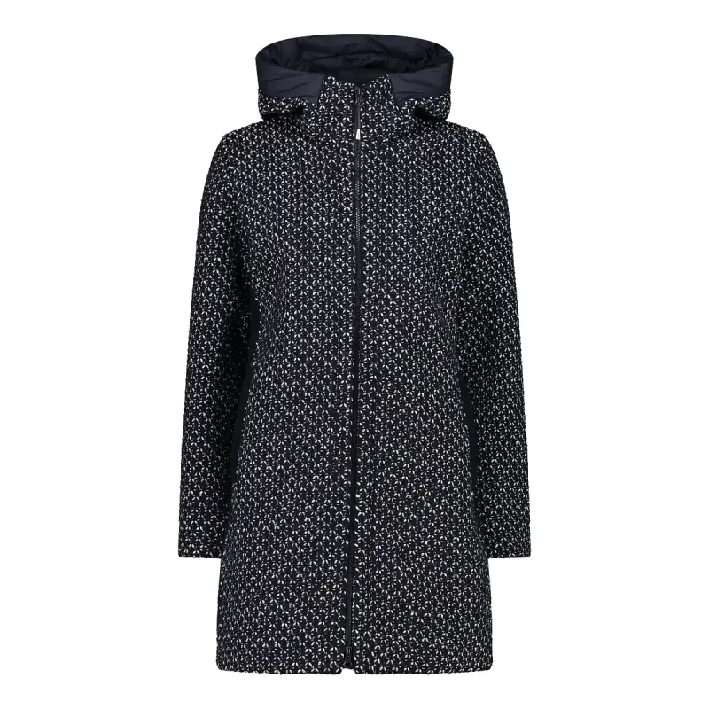 Cappotto con cappuccio wooltech donna CMP
