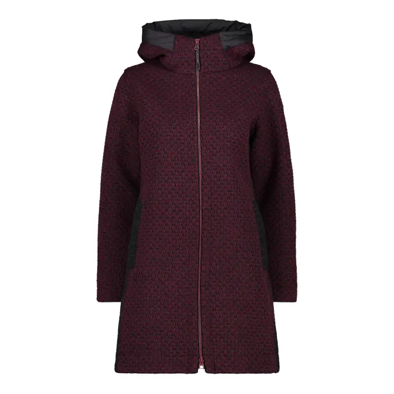 Cappotto con cappuccio wooltech donna CMP