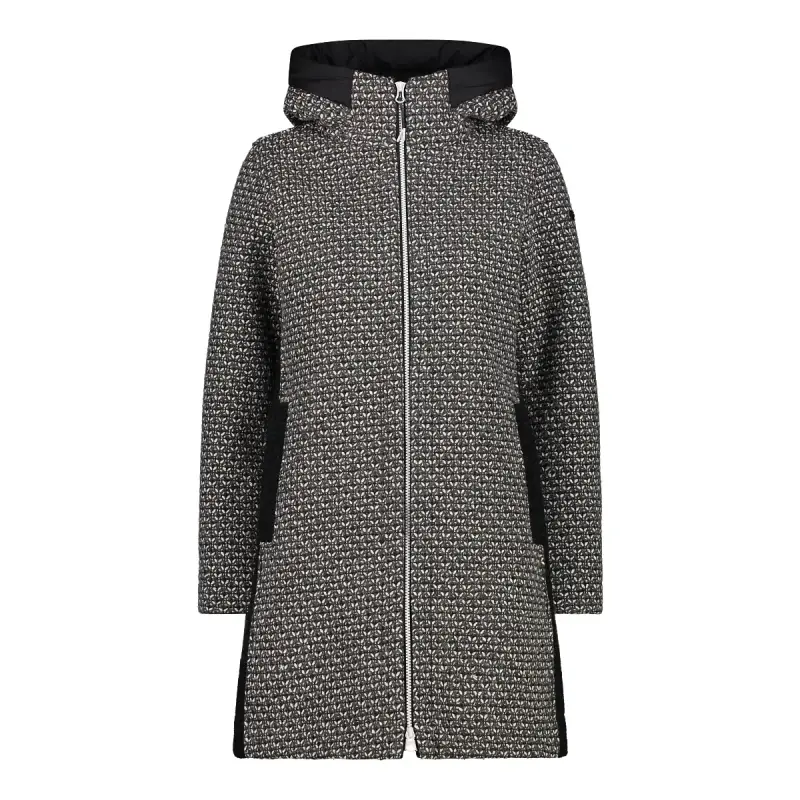 Cappotto con cappuccio wooltech donna CMP