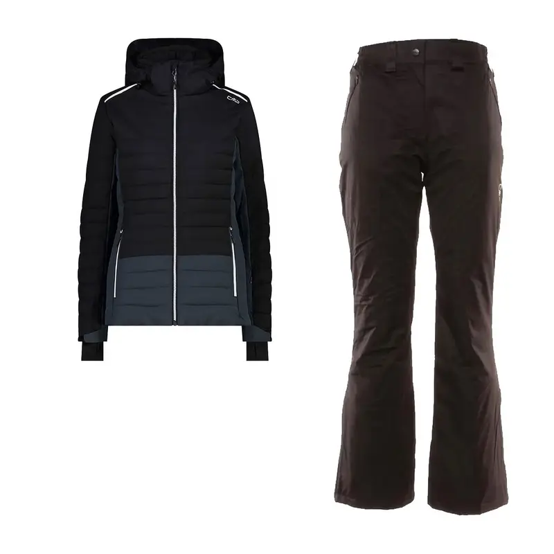 COMPLETO GIACCA + PANTALONI DONNA Nero