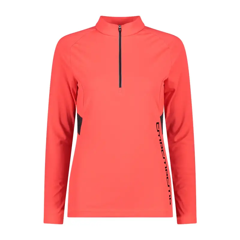 Drill top allenamento con mezza zip da donna CMP