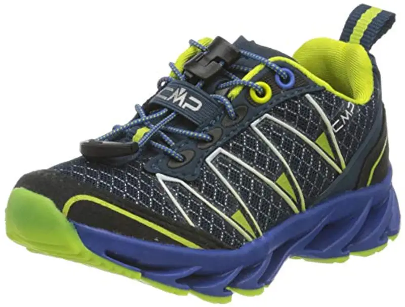 CMP – F.lli Campagnolo Kids Altak Trail Shoe 2.0, Scarpe da Trail Running Unisex - Bambini, Blu (Cosmo Limeade 12ne), 29 EU