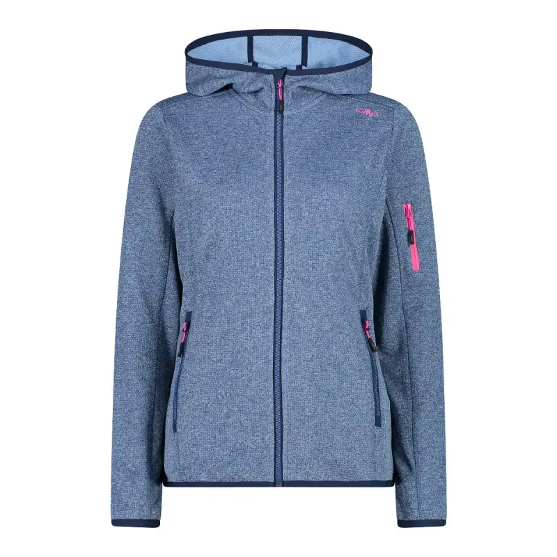 Felpa con cappuccio da donna CMP Knit-Tech
