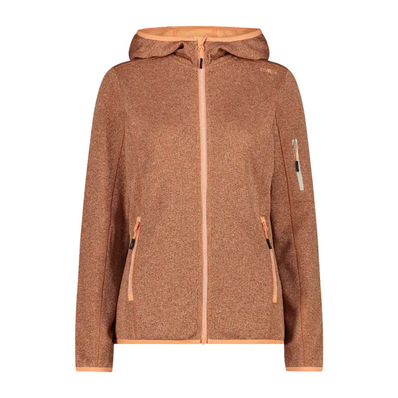 Felpa con cappuccio da donna CMP Knit-Tech
