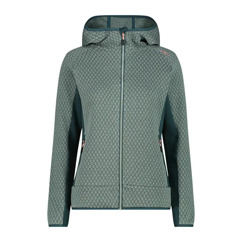 Felpa con zip e cappuccio donna CMP