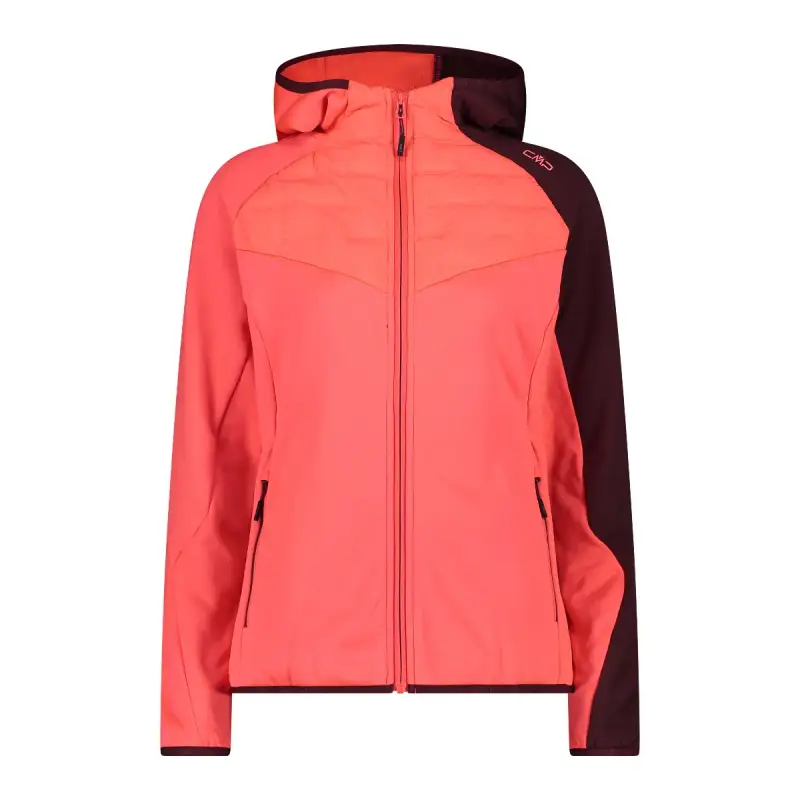 Giacca a hoodie ibrida unlimitech donna CMP