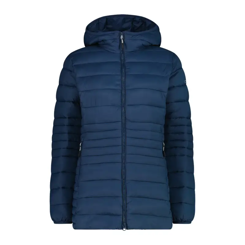 Giacca a vento lunga con cappuccio e zip Sorona Aura donna CMP