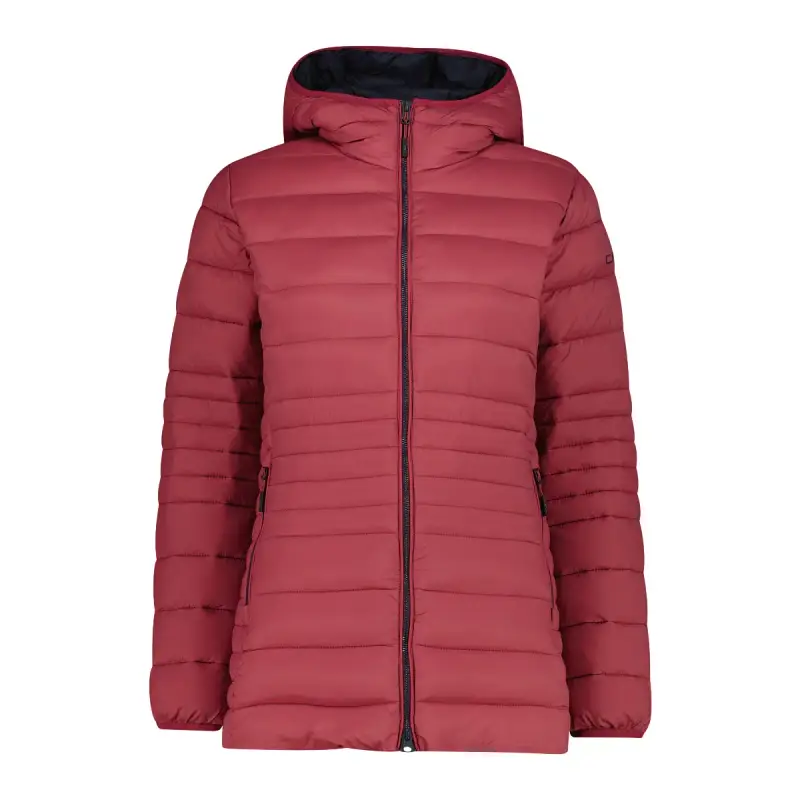 Giacca a vento lunga con cappuccio e zip Sorona Aura donna CMP