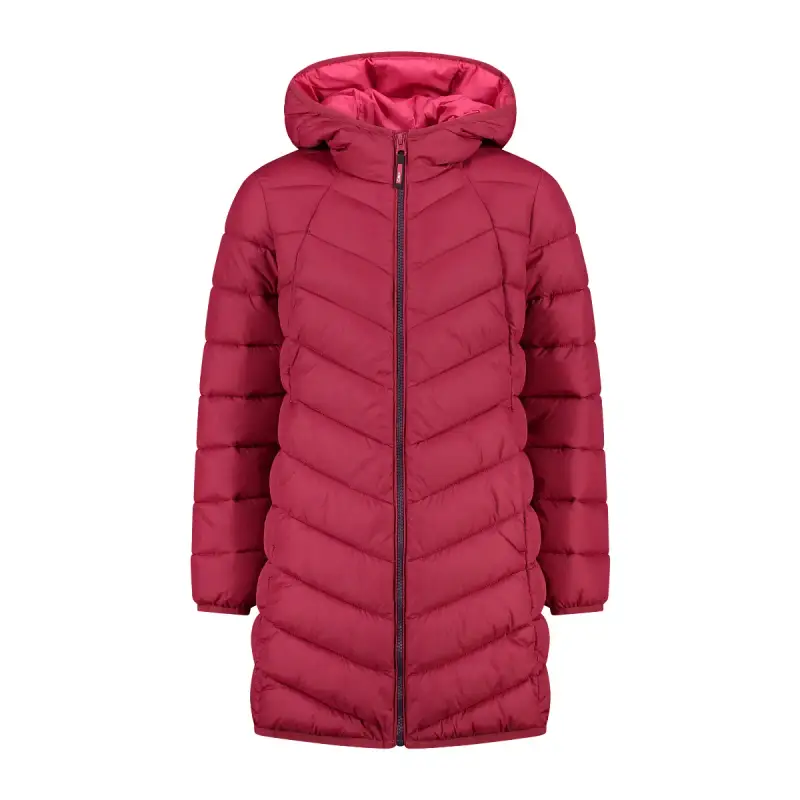 Giacca a vento lunga con cappuccio per ragazza CMP