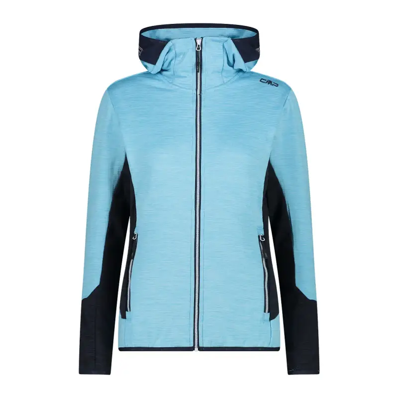 Giacca con cappuccio in pile da donna CMP