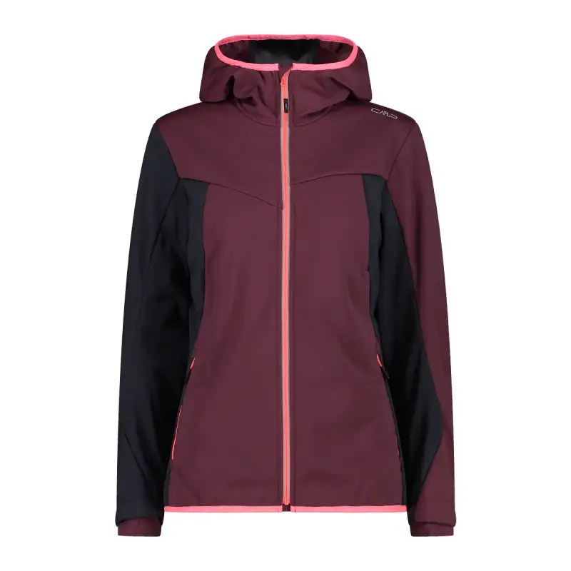 Giacca con cappuccio softshell Unlimitech donna CMP