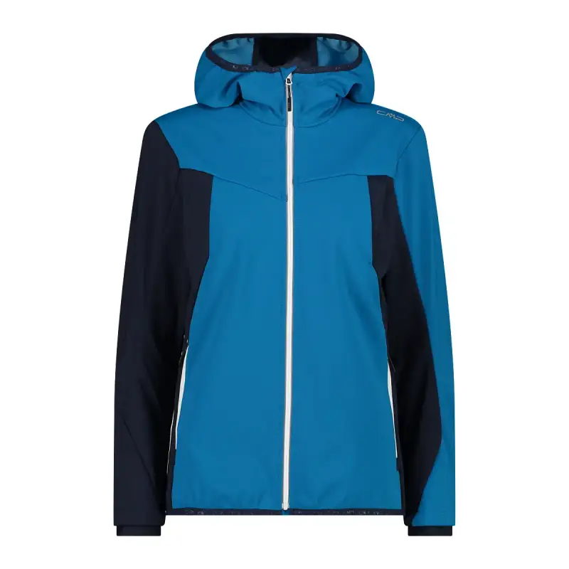 Giacca con cappuccio softshell Unlimitech donna CMP
