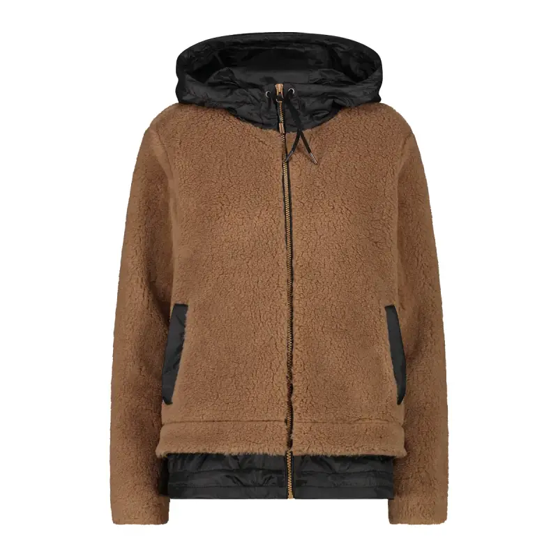 Giacca con cappuccio wooltech donna CMP