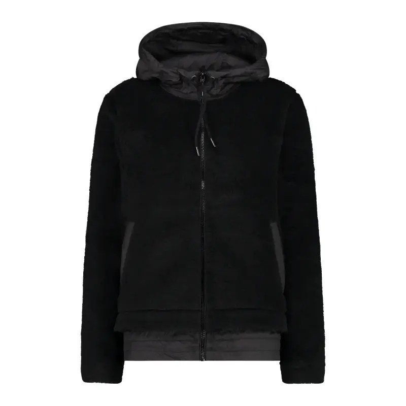 Giacca con cappuccio wooltech donna CMP