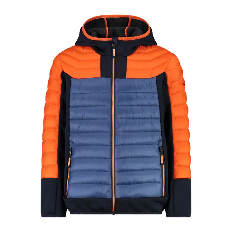 Giacca ibrida con cappuccio fisso per bambini CMP