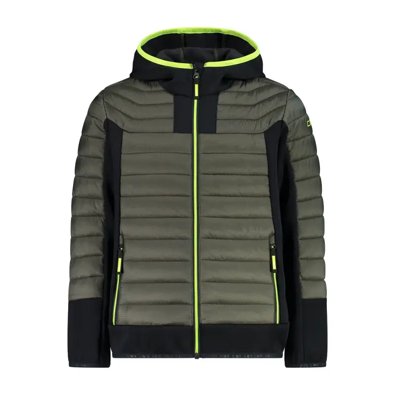 Giacca ibrida con cappuccio fisso per bambini CMP