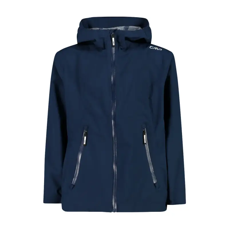 Giacca impermeabile 2 strati con cappuccio fisso per ragazza CMP