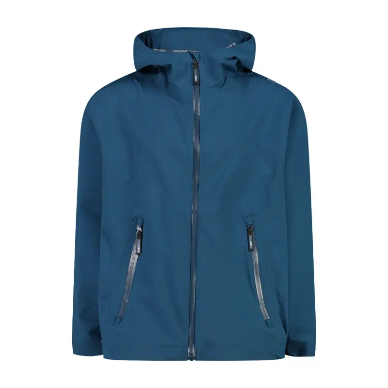 Giacca impermeabile con cappuccio fisso per bambini CMP