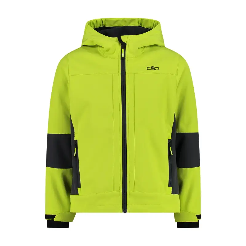 Giacca impermeabile con cappuccio fisso per bambini CMP