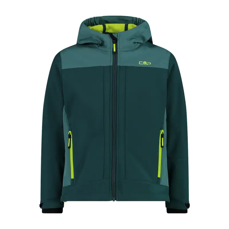 Giacca impermeabile con cappuccio fisso per bambini CMP